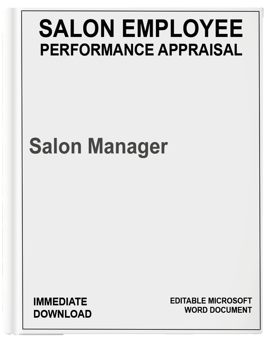 Salon Performance Appraisal</br>Salon Manager