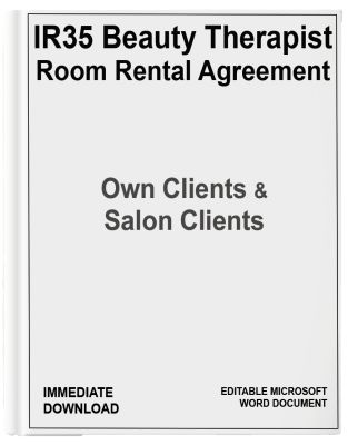 Beauty Therapist Room Rental Agreement Own & Salon Clients