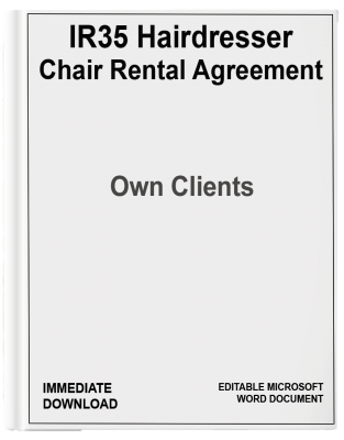 Hairdresser Chair Rental Agreement Own Clients