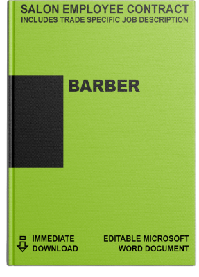 Salon Employee Contract</br>Barber