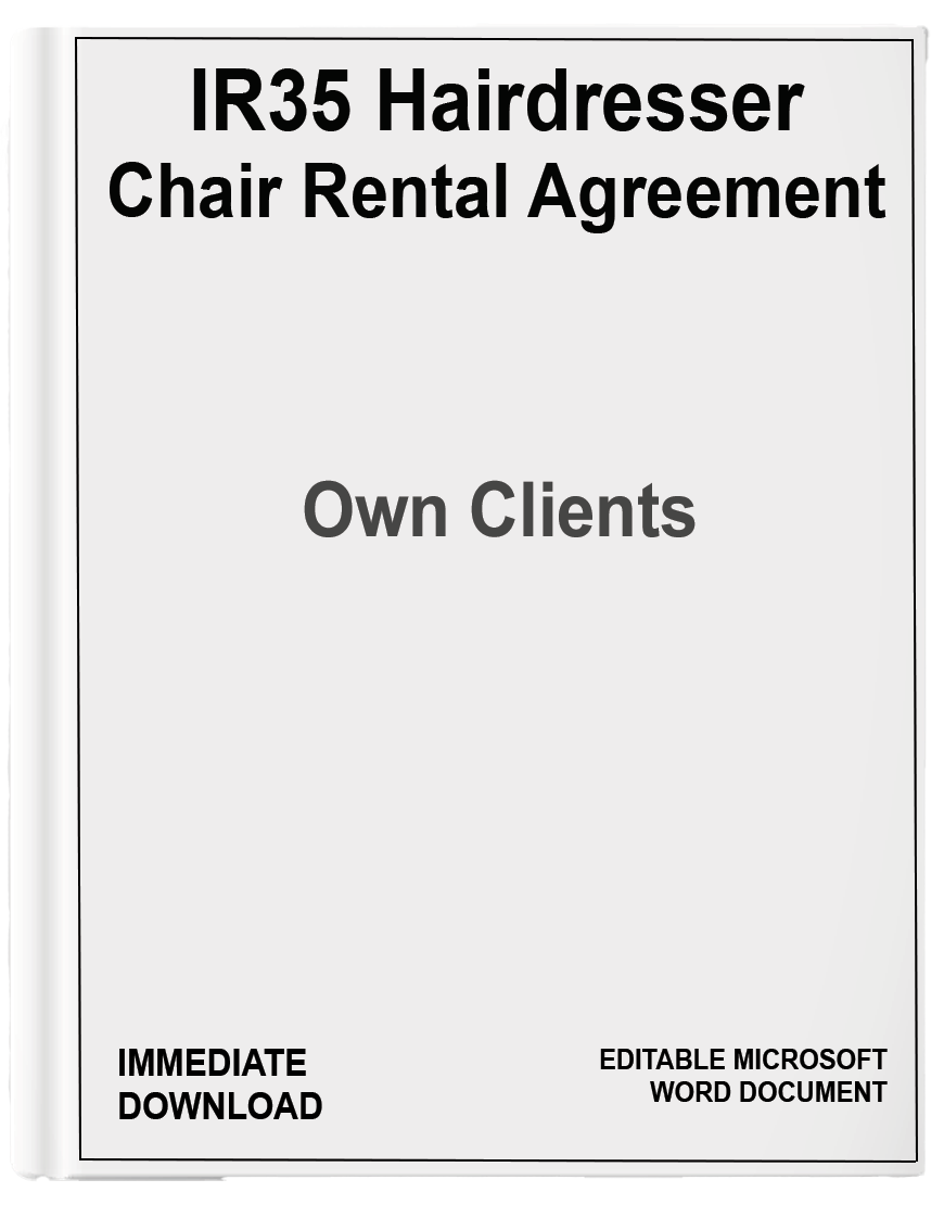 Hairdresser Chair Rental Agreement Own Clients