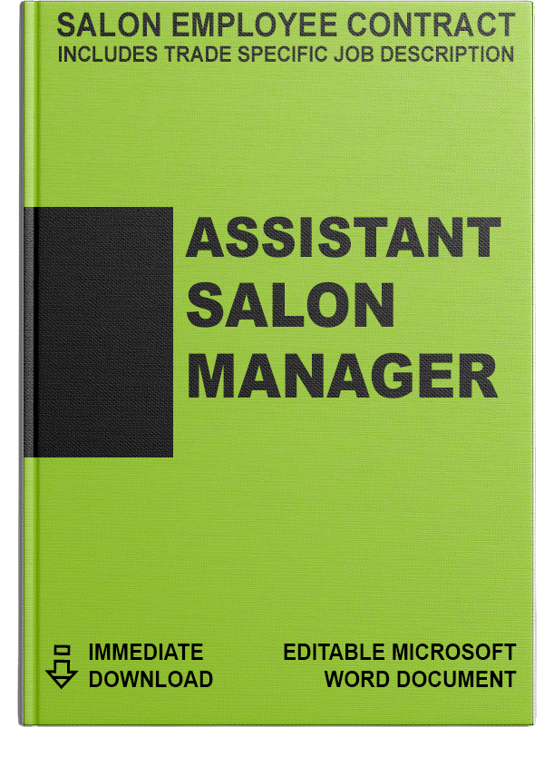 Salon Employee Contract</br> Assistant Manager