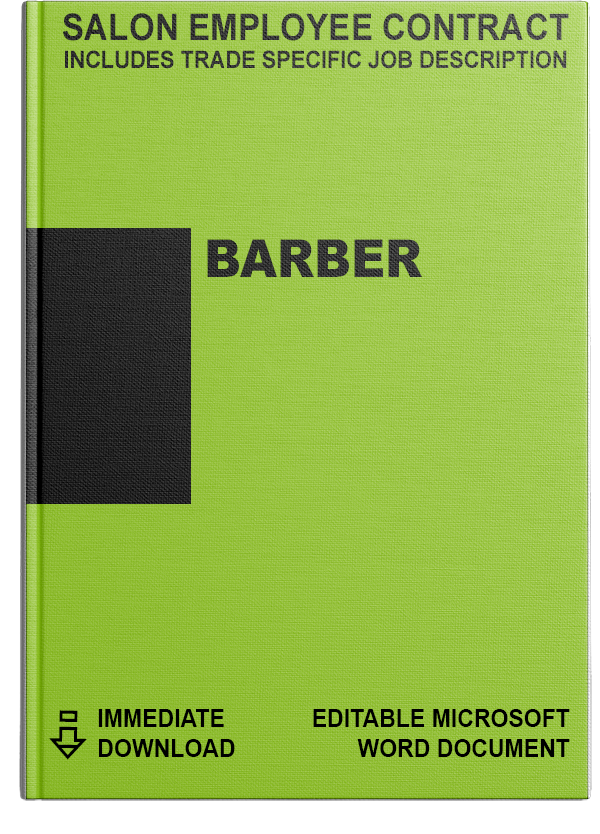 Salon Employee Contract</br>Barber