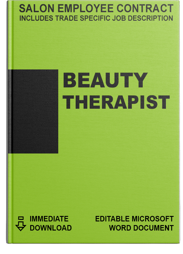 Salon Employee Contract</br>Beauty Therapist