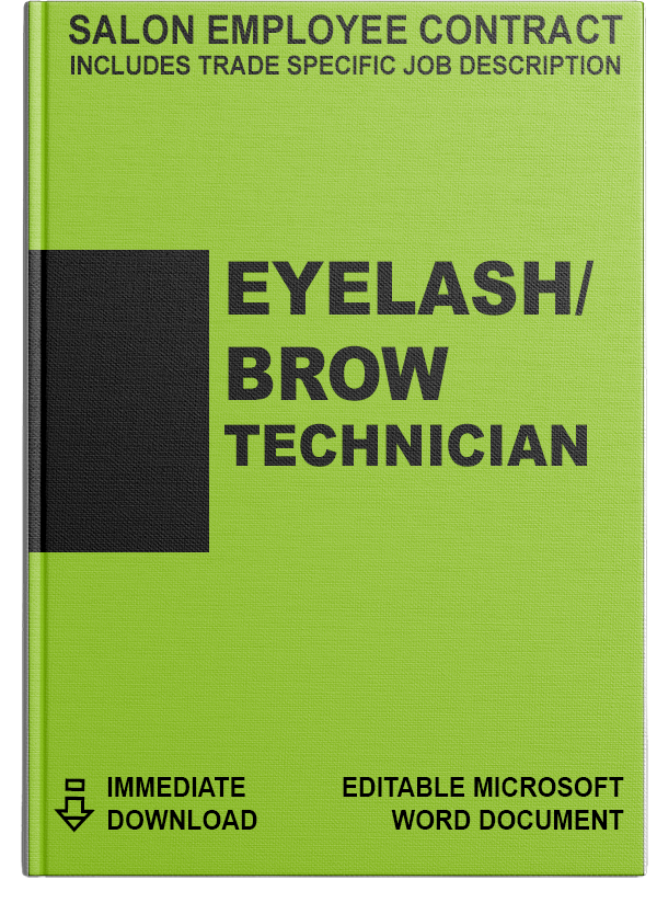 Salon Employee Contract</br>Eyebrow/Lash Technician