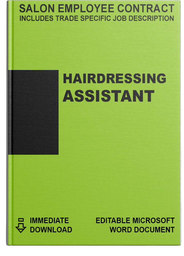 Salon Employee Contract</br>Hairdressing Assistant