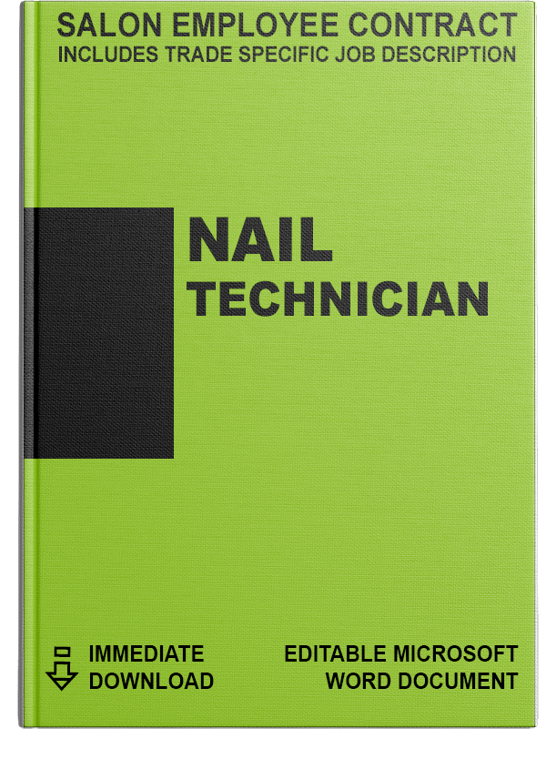 Salon Employee Contract</br>Nail Technician