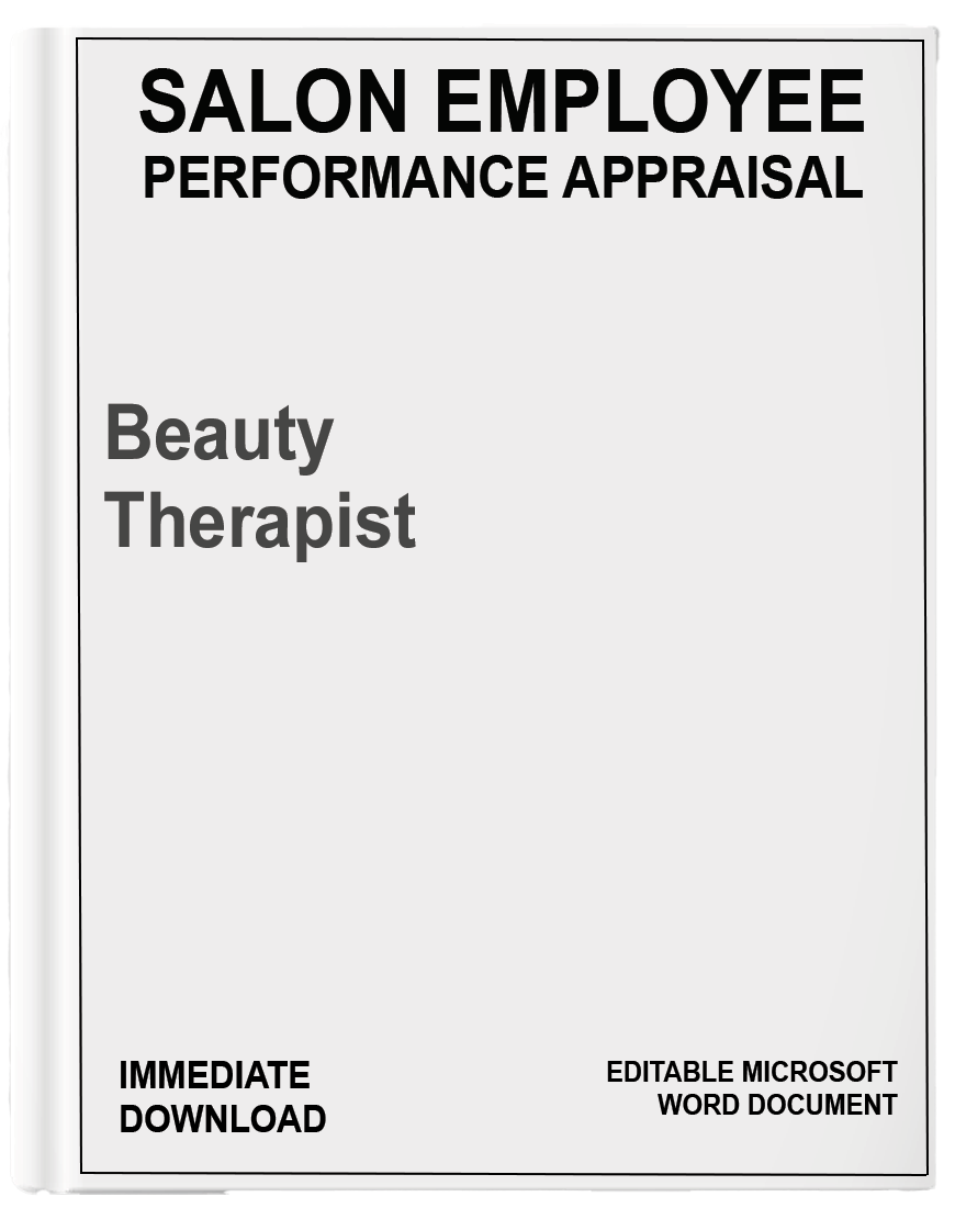 Salon Performance Appraisal</br>Beauty Therapist