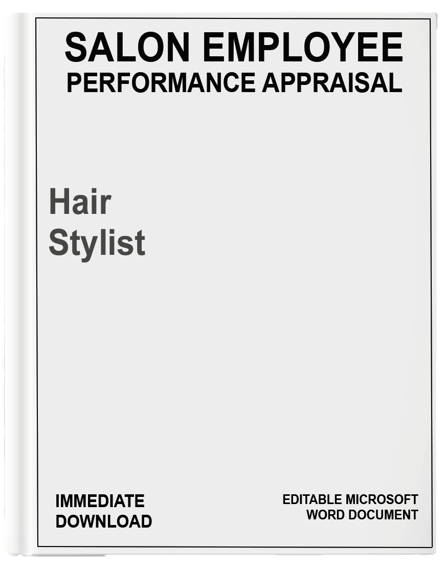 Salon Performance Appraisal</br>Hair Stylist