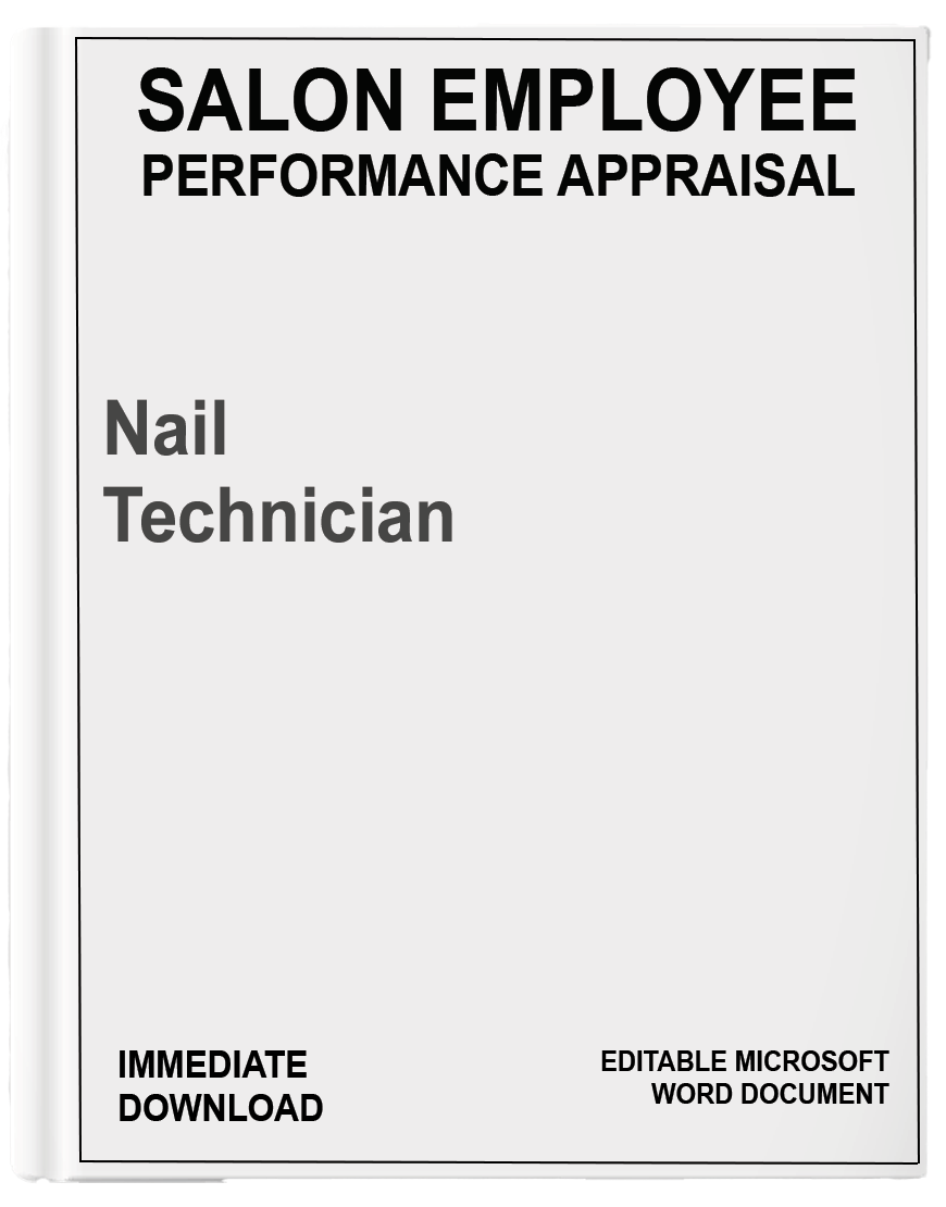 Salon Performance Appraisal<br>Nail Technician