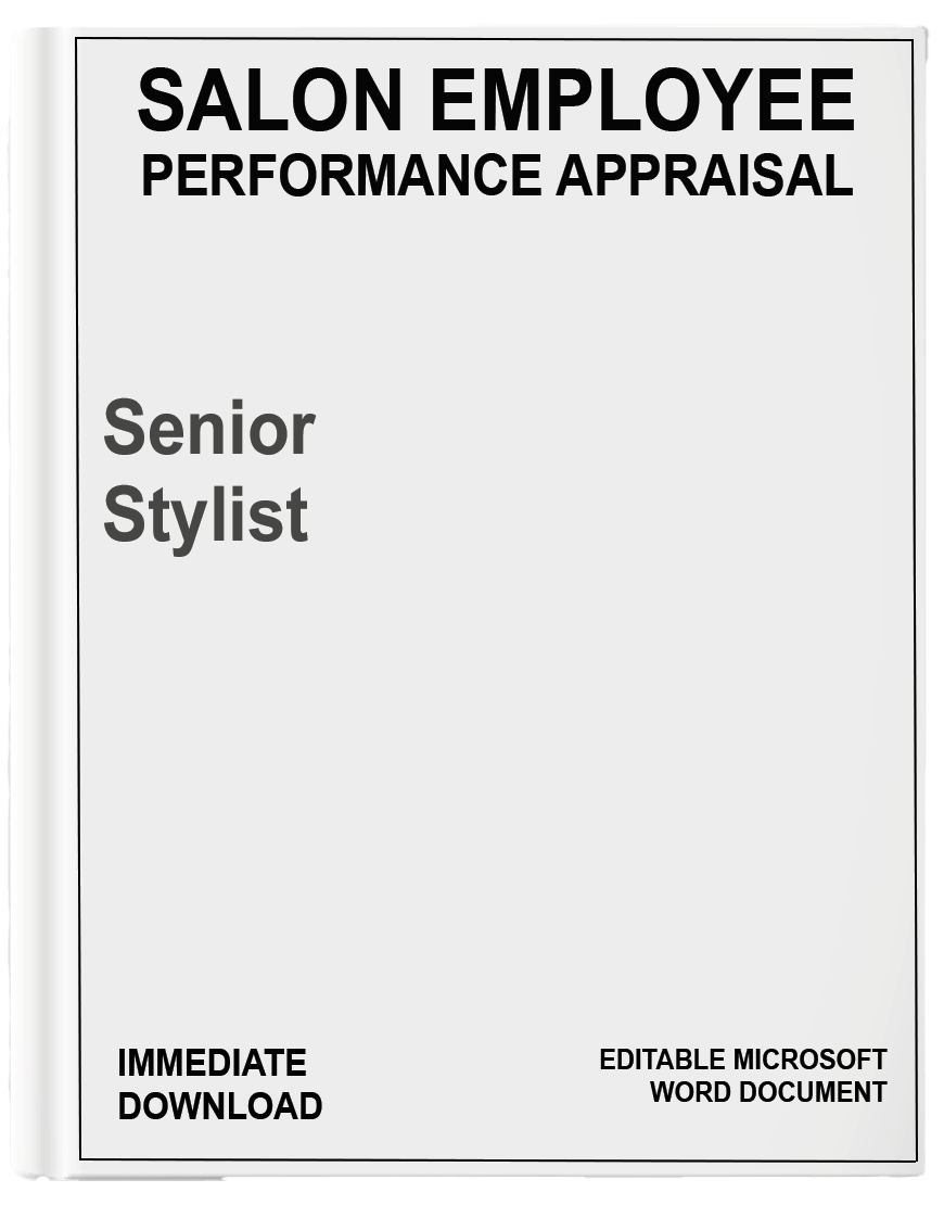 Salon Performance Appraisal</br>Senior Stylist