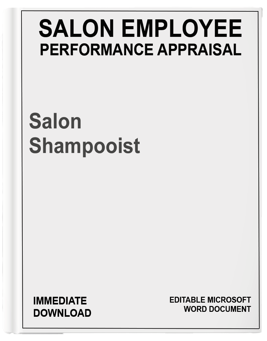 Salon Performance Appraisal</br>Shampooist