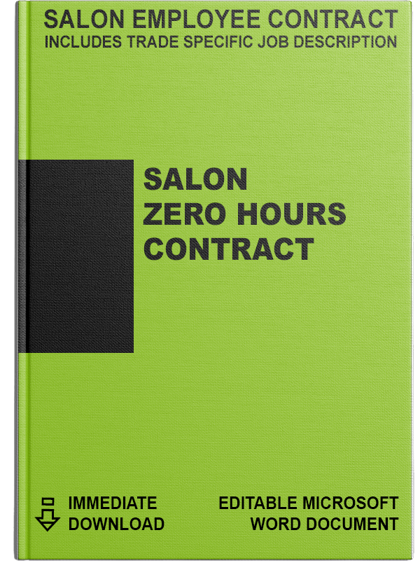 Salon Employee Contract</br>Zero Hours Contract